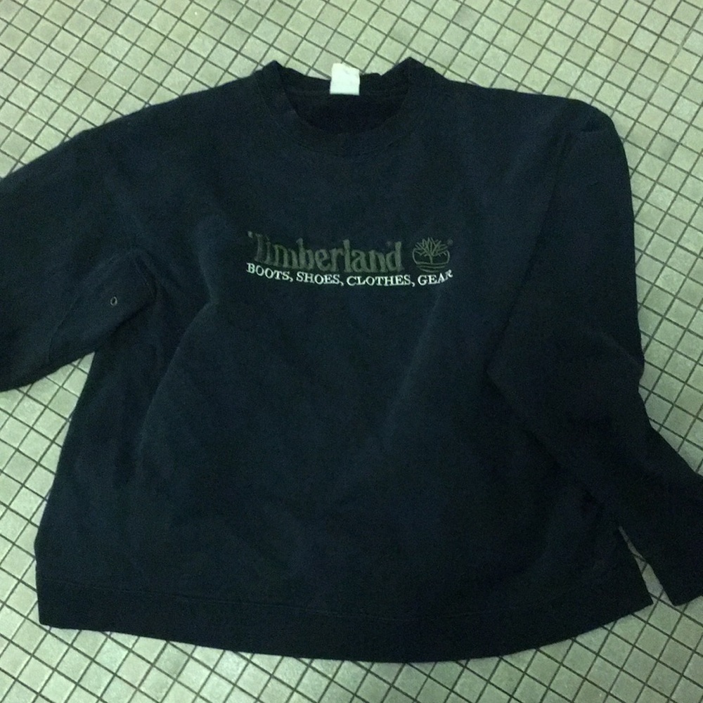 Vintage navy blue timberland sweatshirt